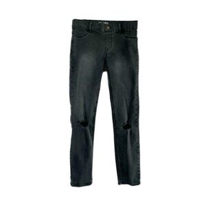 Wonder Nation Girls Distressed Faded Black Jeggings